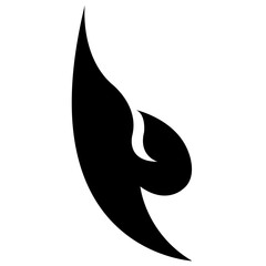 Traditional Thai tribal collage pattern silhouette composition