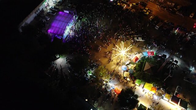&ldquo;Songkran Festival in a Thai Rural Village &ndash; Aerial View of Local Celebration&rdquo;
