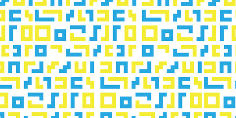 Background Geometric Blue Yellow 4