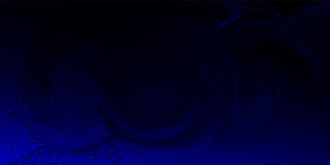 line geometric abstract Curves twisted into waves