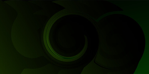 Green dot and black abstract background