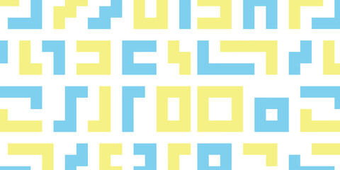 Background Geometric Blue Yellow 2