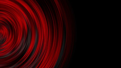Red and black glossy circles and linear rings abstract minimal tech background. Seamless looping geometric motion design. Video animation Ultra HD 4K 3840x2160