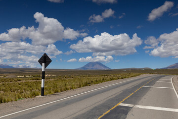 On the way across the Altiplano, Peru