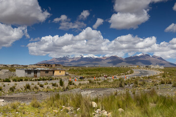 On the way across the Altiplano, Peru