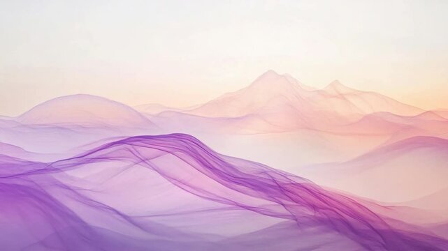 Pastel Mountainscape - Abstract