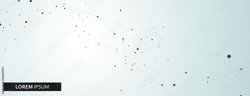 Poster Vector dots and circles structure