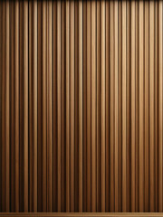 Obraz premium Panoramic Seamless Wood Banner with Vertical Brown Acoustic Panels and Natural Grain Texture