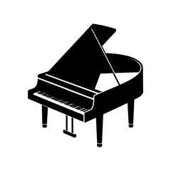 piano vector silhouette