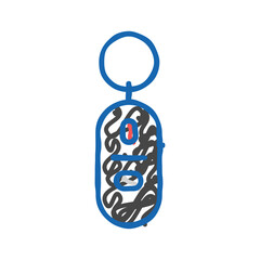 key finder accessory icon doodle illustration