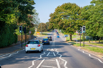 Obraz premium Residential estate street view in England UK