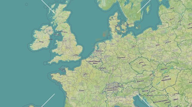 Alblasserwaard Island in the North Sea. Zoom