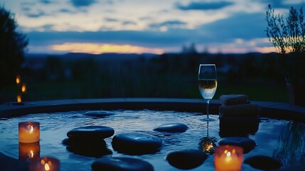 Exclusive spa retreat hot stone massage soft lighting and calming music cinematic relaxation