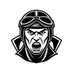 Man silhouette illustration vector art icon