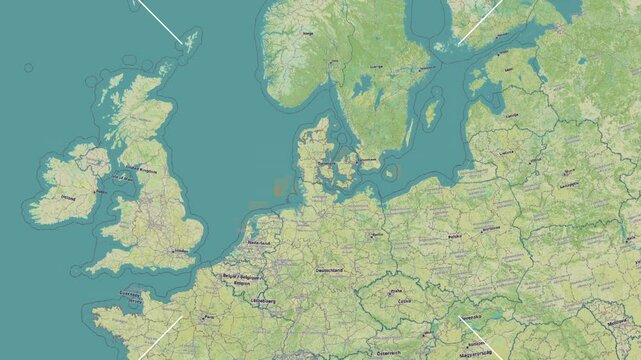 Alsen island in the Kattegat, Denmark. Zoom in.