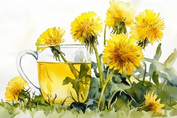 Vibrant illustration set in a sunny meadow environment.