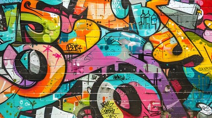 Urban Graffiti: A vibrant urban graffiti background with colorful street art, adding a youthful and edgy feel for fashion items. 
