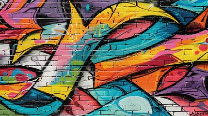Urban Graffiti: A vibrant urban graffiti background with colorful street art, adding a youthful and edgy feel for fashion items. 
