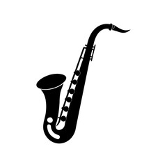 saxophone vector silhouette
