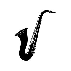 saxophone vector silhouette