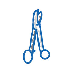 medical bandage roll fracture injury icon doodle illustration