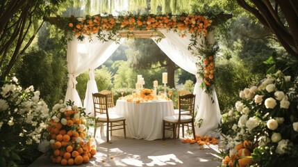 photograph orange wedding