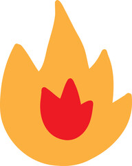 burning flame fire icon vector illustration