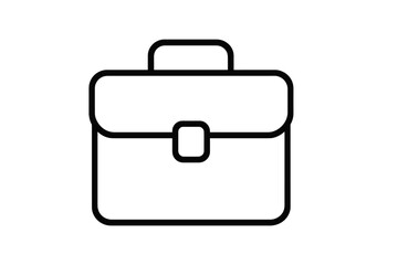 Simple vector illustration of a briefcase icon representing business and professionalism for various applications and uses