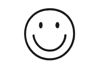 Vector illustration of a simple smiling face icon showcasing happiness and positivity in design elements