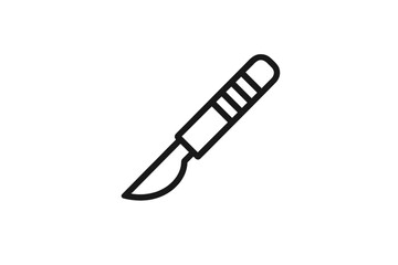 Obraz premium Vector illustration of a sharp craft knife used for precise cutting and crafting activities in art and design projects