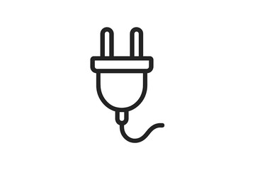 Vector illustration of a power plug symbolizing energy connection and electrical use