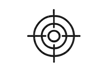 Target icon in vector style, ideal for highlighting focus areas in design projects and presentations