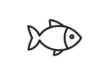 Vector illustration of a simple fish design suitable for various creative purposes in graphic design projects