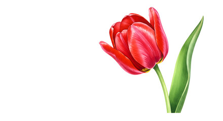 Fototapeta premium Red Tulip Flower