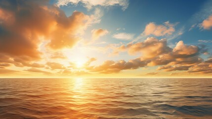 Obraz premium ocean sunlight bursting through clouds