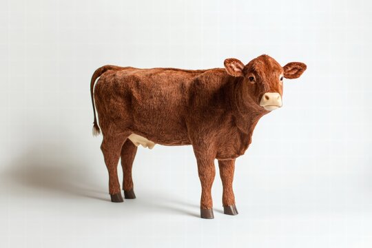 High-quality isolated brown cow, great for agricultural branding and Islamic festival designs