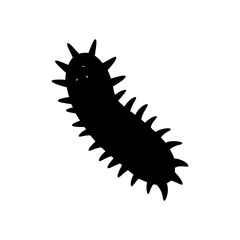 sea cucumber vector silhouette