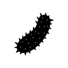 sea cucumber vector silhouette