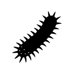 sea cucumber vector silhouette
