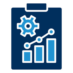 Reporting Blue Color Icon