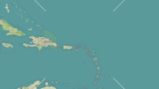 Anegada Island in the Caribbean Sea. Zoom