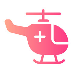 air ambulance gradient icon