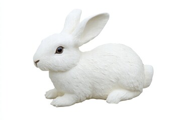 Ultra-realistic rabbit isolated on white
