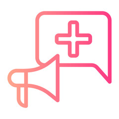 Fototapeta premium campaign gradient icon