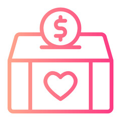donation gradient icon