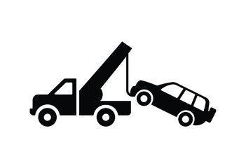 Towing Car Hook Symbol Icon