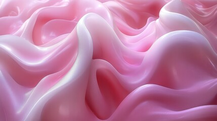 Obraz premium Soft Pink Abstract Fabric Texture Waves with Glossy Appearance