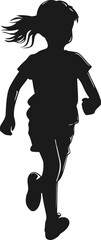 Creative design of child running sport