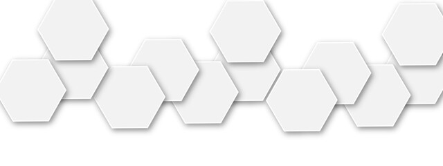 Light gray hexagon  3d effect pattern with shadow seamless texture background.  Use for book, poster, flyer, website vector illustration.