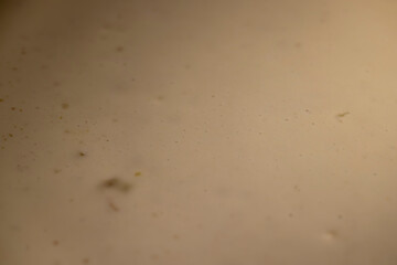 liquid dough for cooking pancakes from milk, making pancakes from a mixture of dough and milk